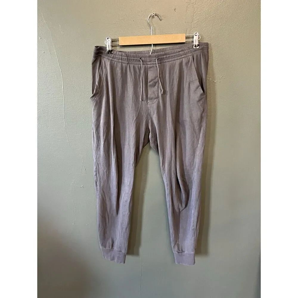 J. Crew Mens Gray Knit Pajama Pant Joggers Size Small Slim